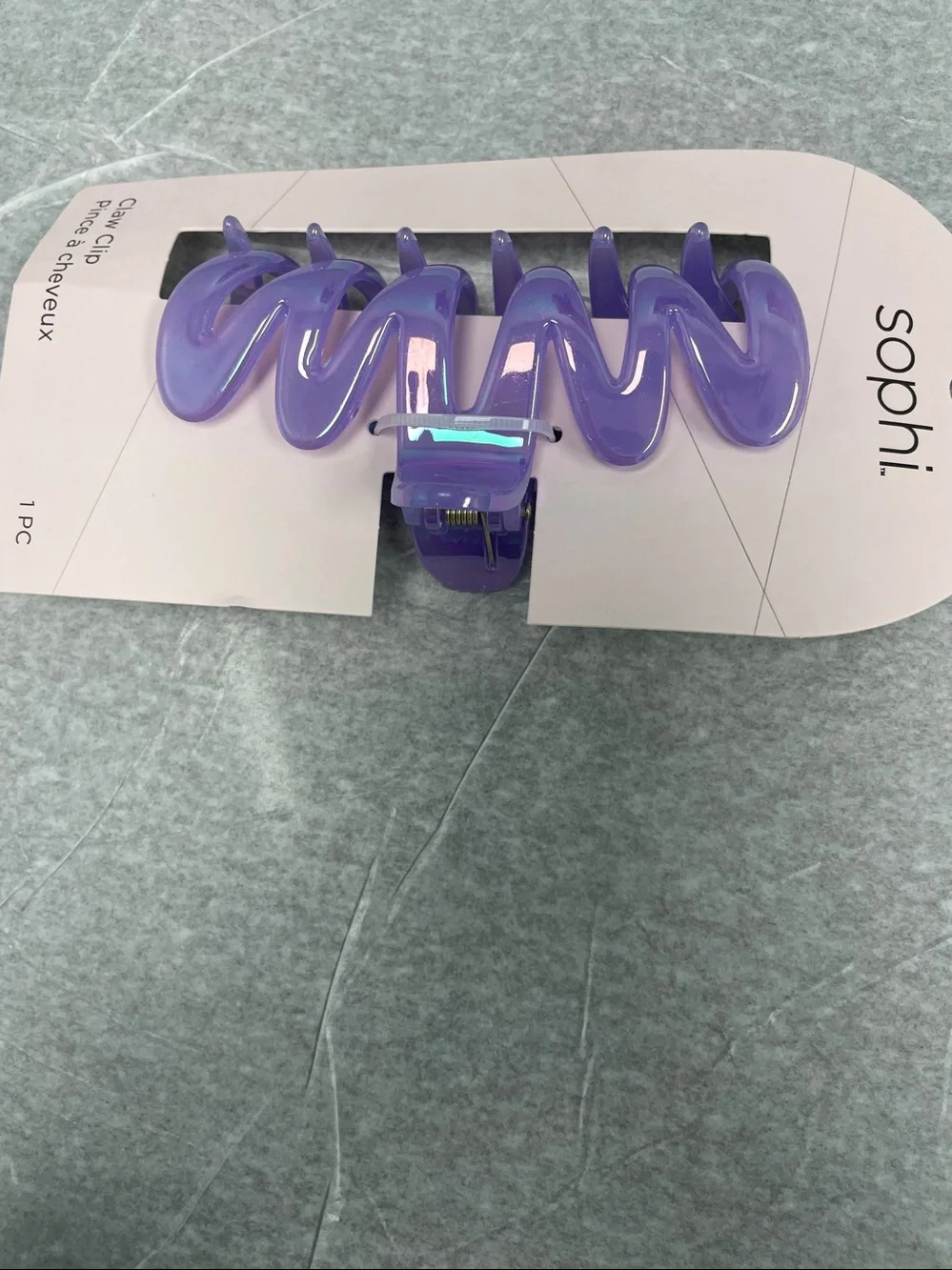 Sophi Purple Swirl Hair Claw Clip